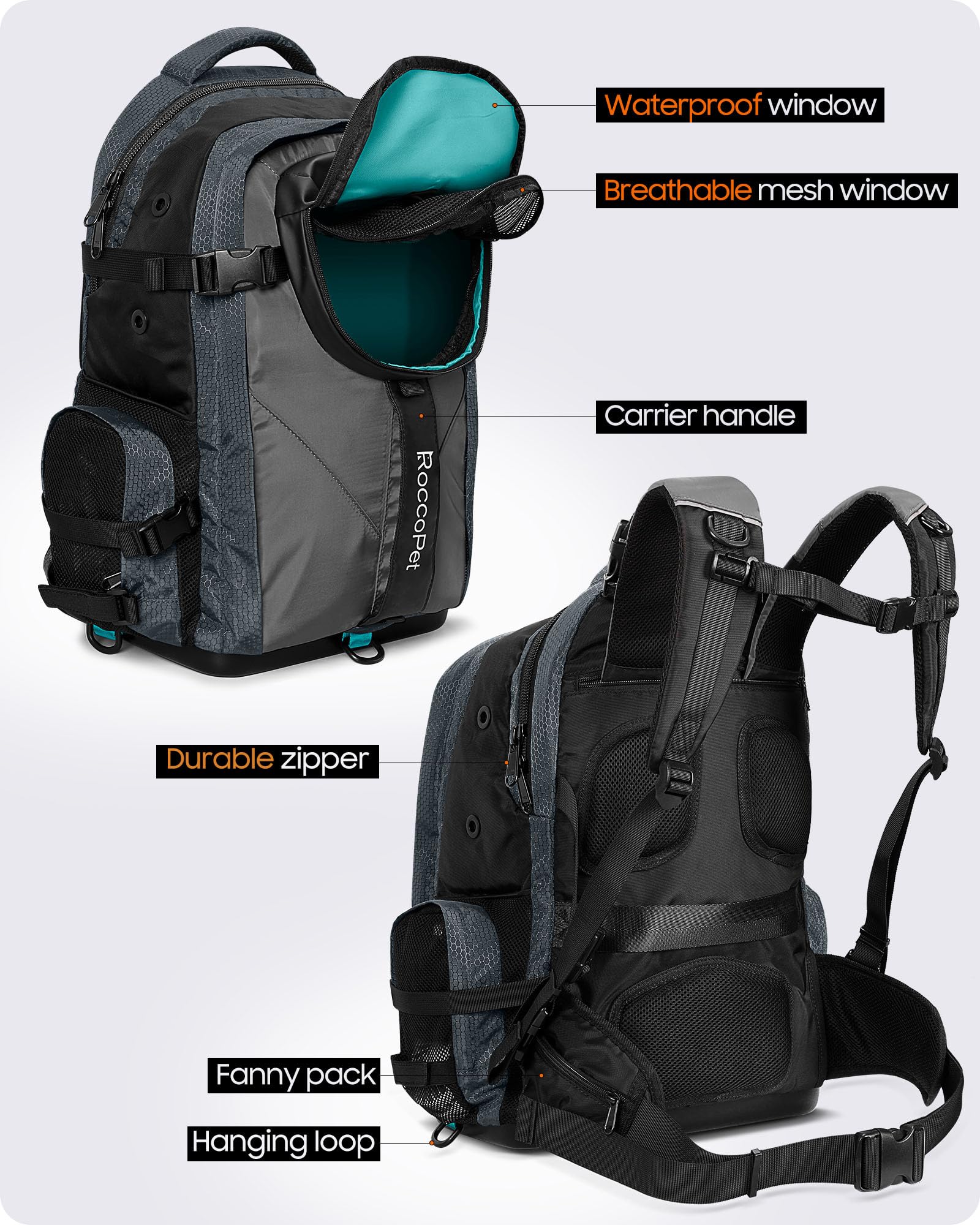 Amazon.co.jp: ROCCOPET ドッグキャリア バックパック ペット Amazon.co.jp: ROCCOPET ドッグキャリア バックパック ペット