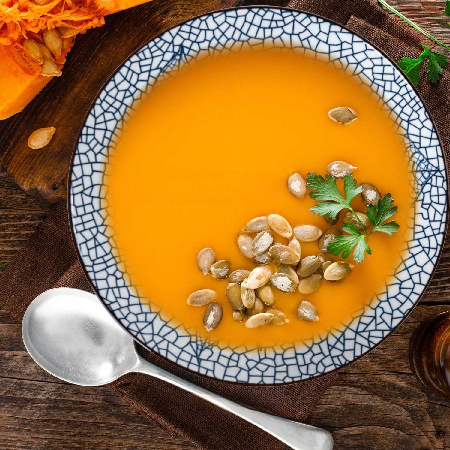 38 oz Japanese Ramen Bowls Set of 6, Large Pho Bowls, 8 Inch Ceramic Blue and White Soup Bowls, Leaf Pattern