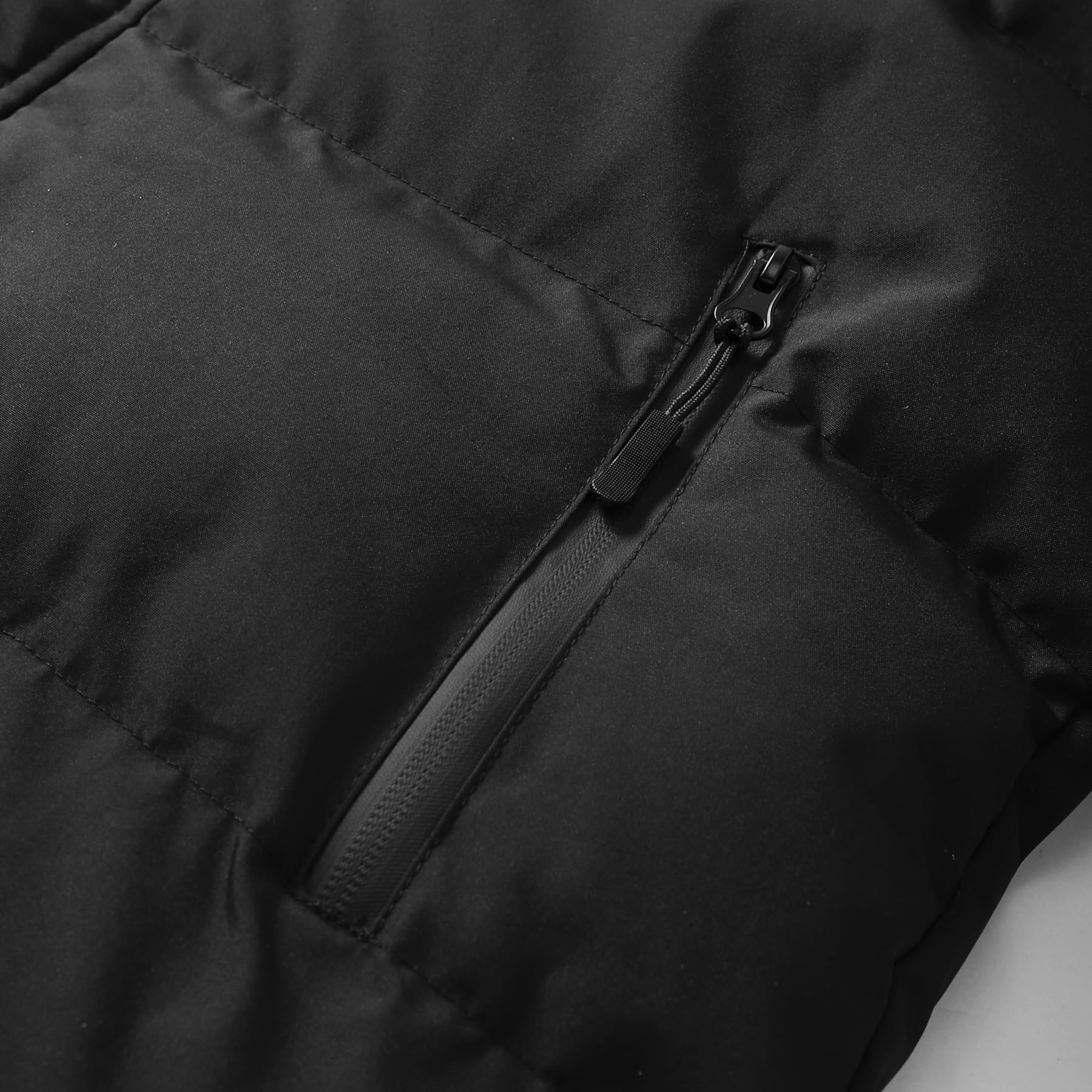 Allthemen Abrigo de Plumas Hombre con Capucha Jacket Largo Acolchado Invierno Parka Cálido