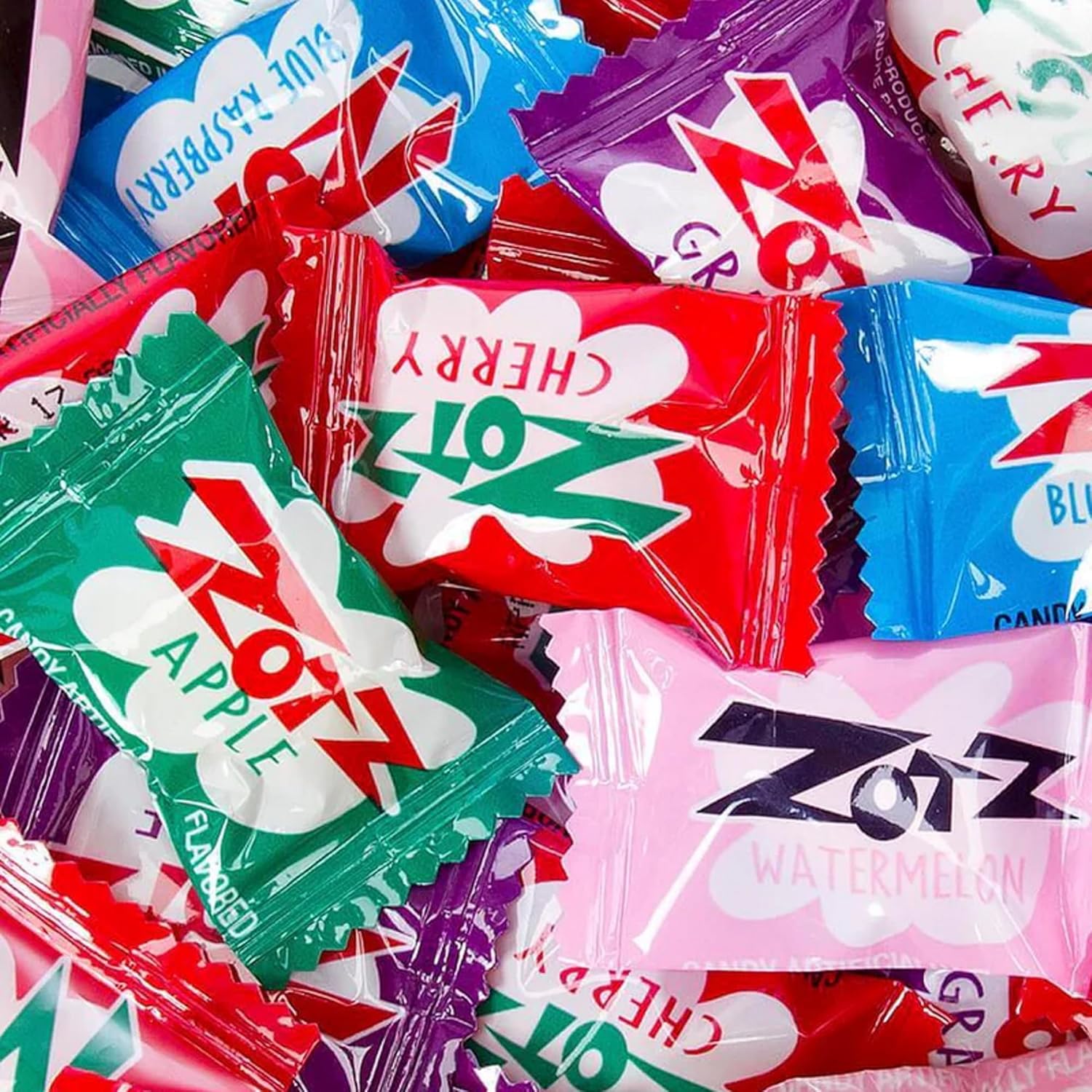 Zotz Fizzy Candy Assorted Bulk 2LB Bag of Zots Vintage