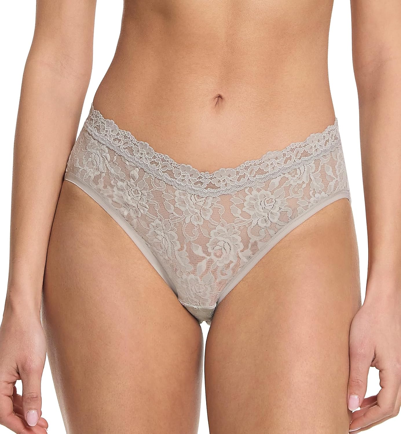 hanky panky Women's Signature Lace V-Front Brief High Cut Briefs