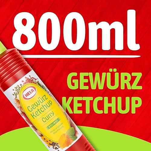 Miniatura 4 de Delicioso ketchup alemán Hela Curry Gewurz Delicado - Suave (27.1 fl oz) | perfecto con carne, salchichas, pescado, papas fritas, pasta y arroz