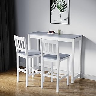 ELEGANT Solid Pine Wood 3 Piece Dining Table ...,