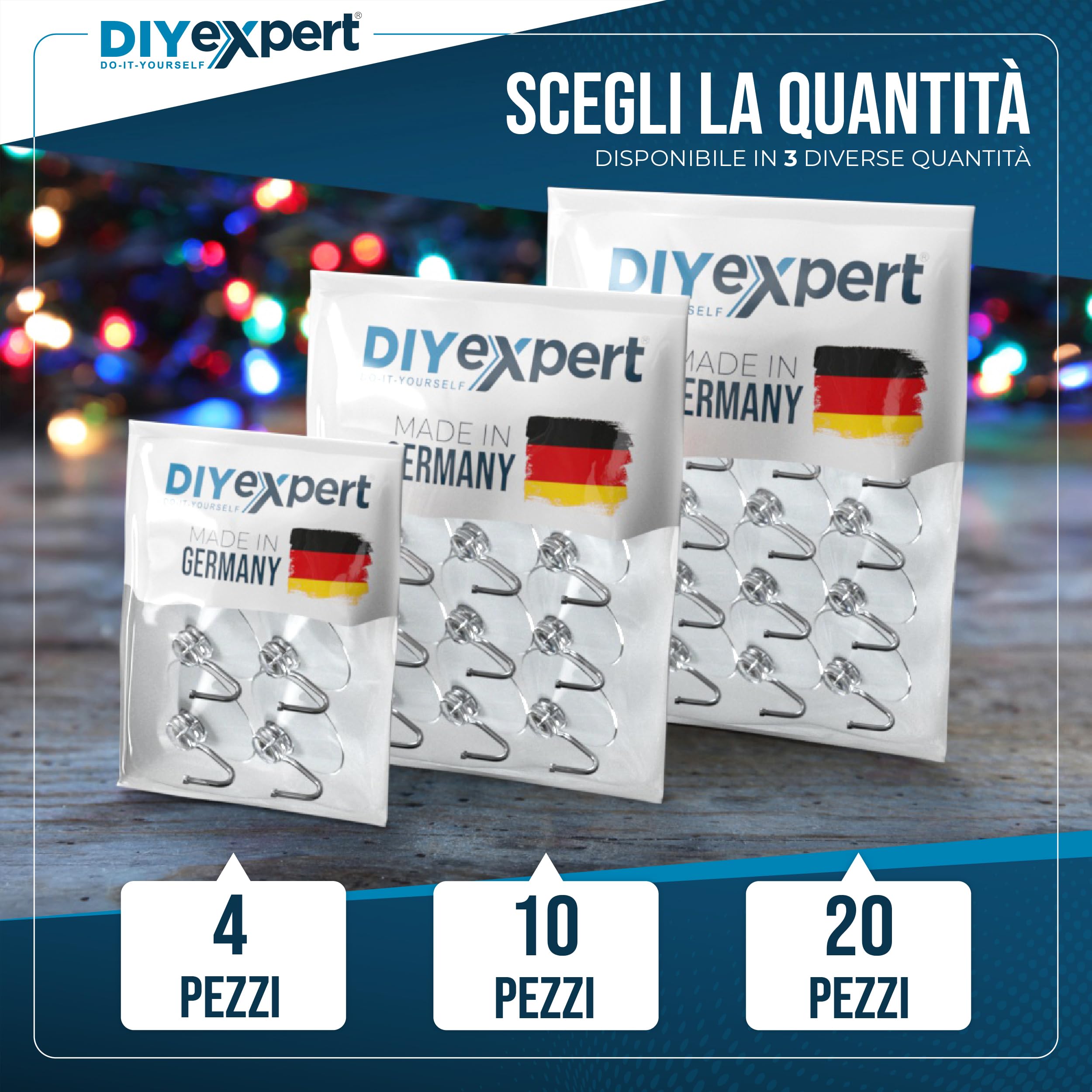 DIYSHOP 10 x Ganci di aspirazione Ø 40 mm