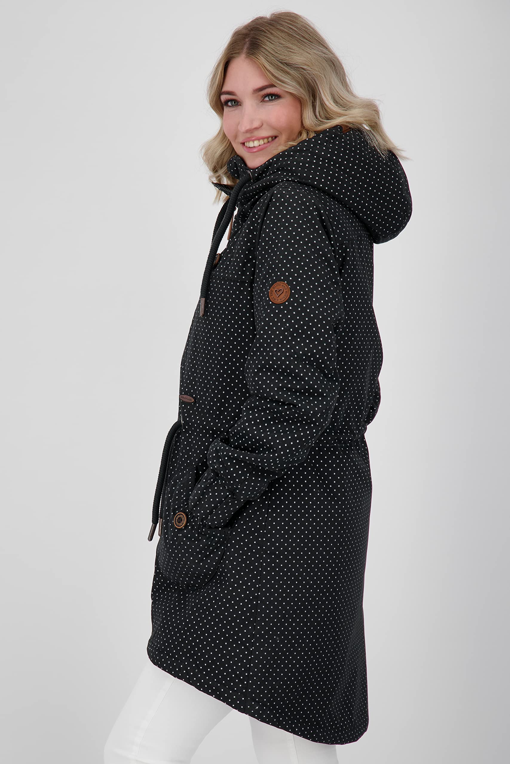 ALIFE and Kickin Jacke Parka Übergangsjacke Damen Long Mantel CharlotteAK A Coat