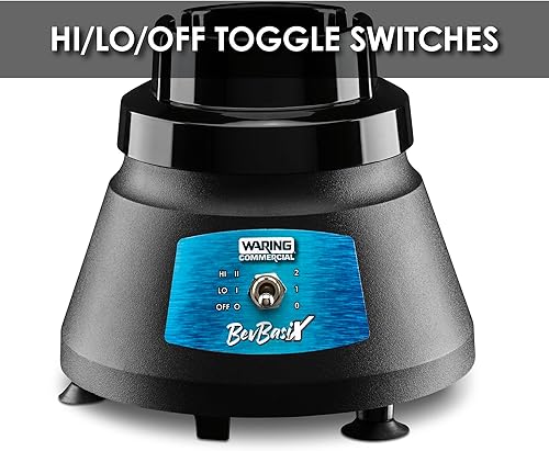 Miniatura 3 de Waring Commercial Batidora de barra para encimera, BevBasix Light Duty 12 HP con recipiente de acero inoxidable de 32 oz, fabricado en los Estados