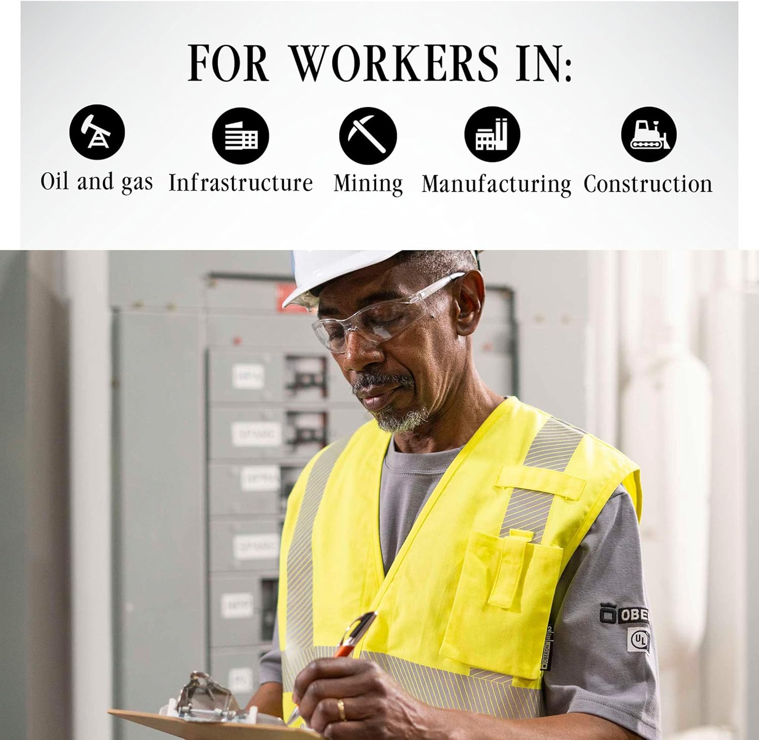 New Balance Calibre Composite Toe Work Boots for Men – SD-10, Non-Slip, Met Guard Leather Safety Shoes, Black - Image 2