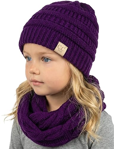 Funky Junque Girls Winter Hat & Scarf Sets – Pom