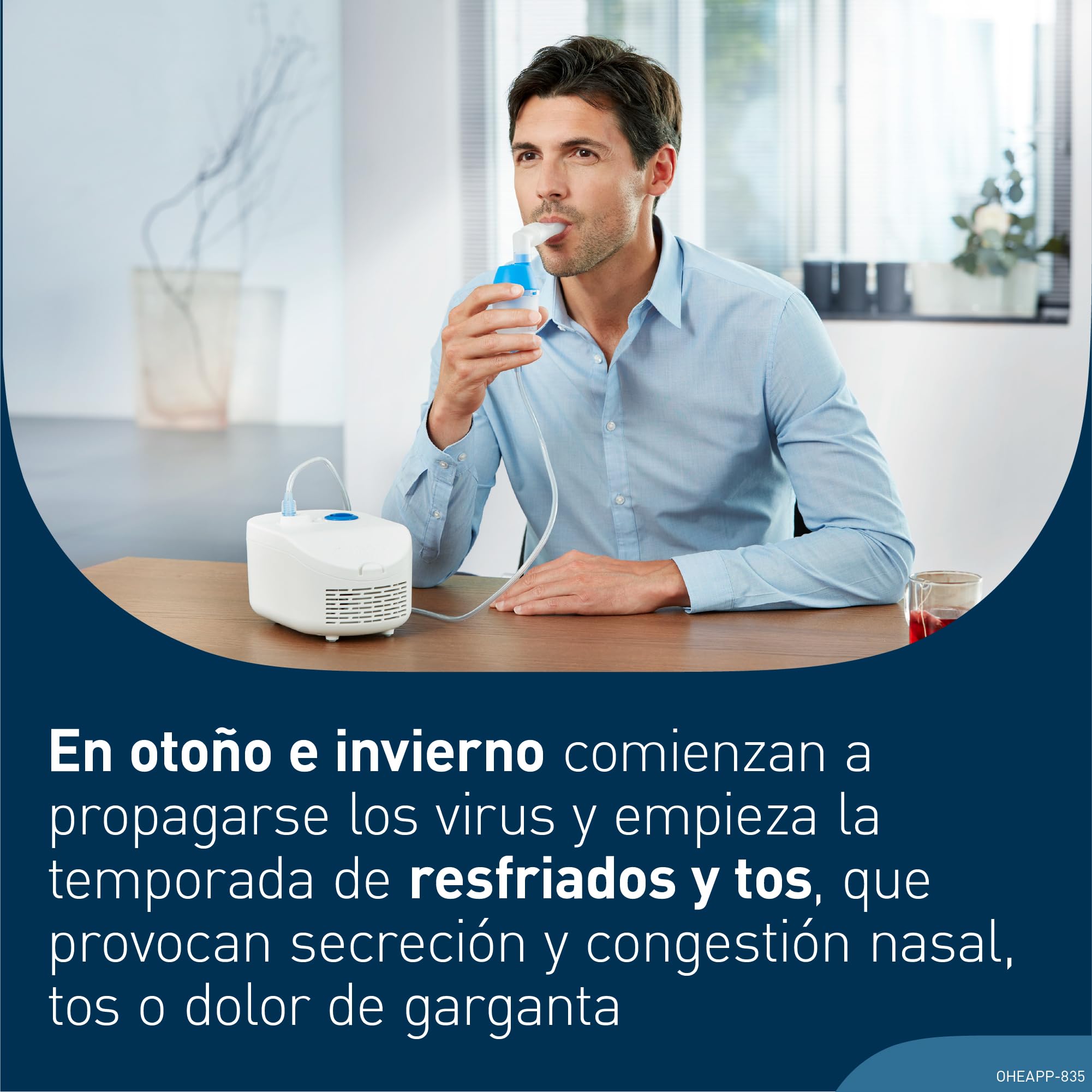 OMRON X102 Total Nebulizador niños y bebe con ducha nasal