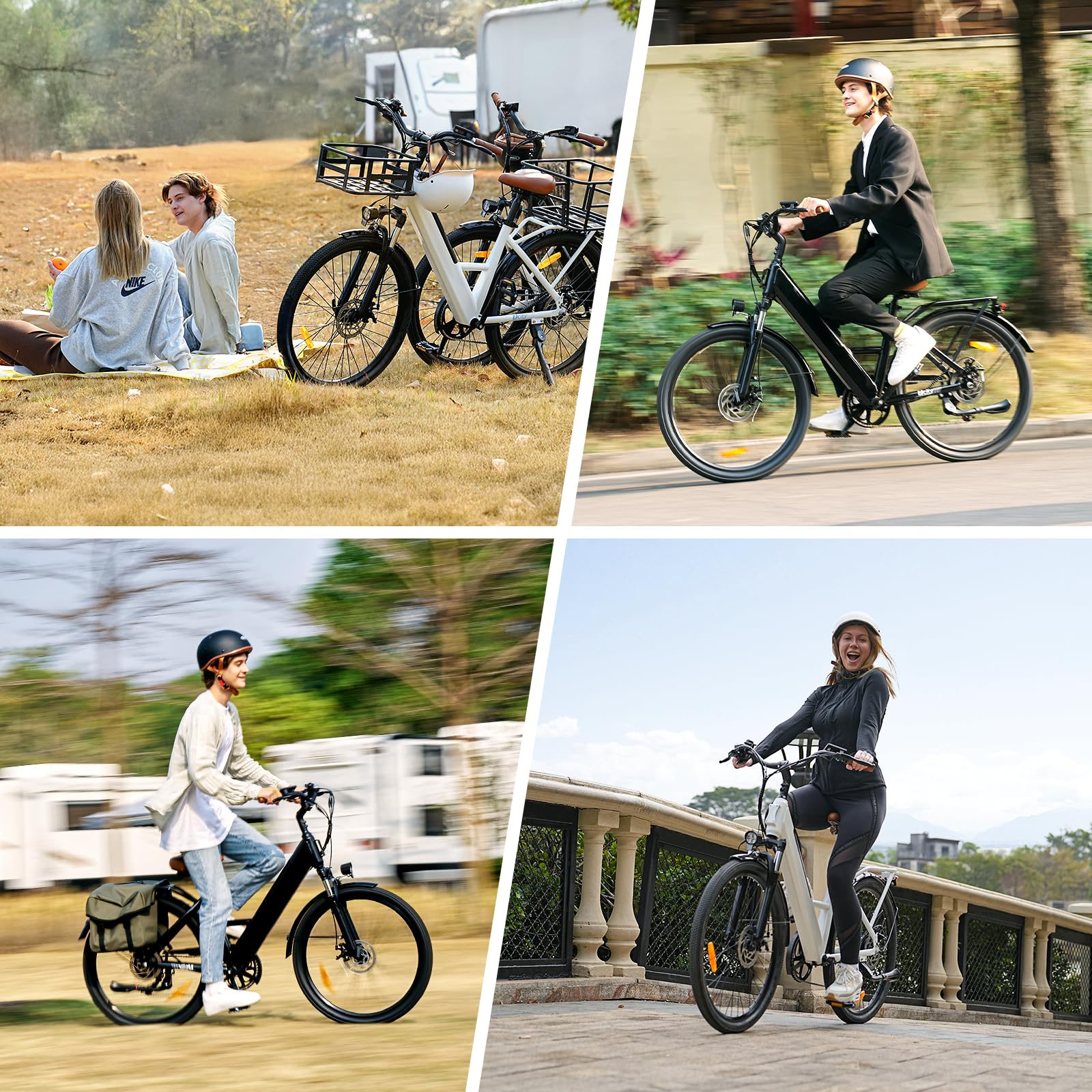 Finbike E Bike für Erwachsene, 7-Gang Elektrofahrräder mit Abnehmbar 7.8/13Ah Akku, 25 km/h,14/26 Zoll EBike für Herren Damen, Electric Bike mit Ablagen, Autolampen