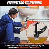 Vista 4 de Herramientas de fontanería, kit de llave de parada angular, llave de fontanería. Nuevo juego de herramientas de fontanería profesional de parada