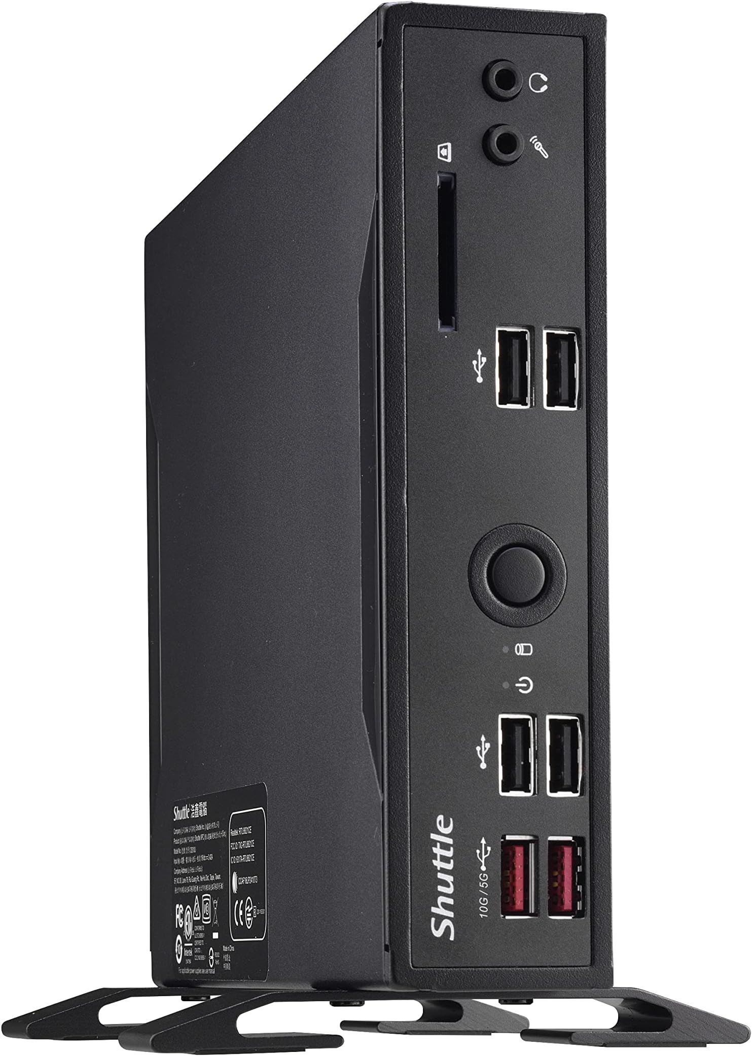 SHUTTLEDS20U3V2 PC/workstation barebone 1.3L sized PC Black Intel SoC i3-10110U 2.1 GHz