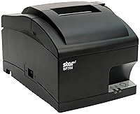 Vista 1 de Star Micronics SP742MC - Impresora de recibos de impacto paralelo con cortador automático y fuente de alimentación interna, color gris