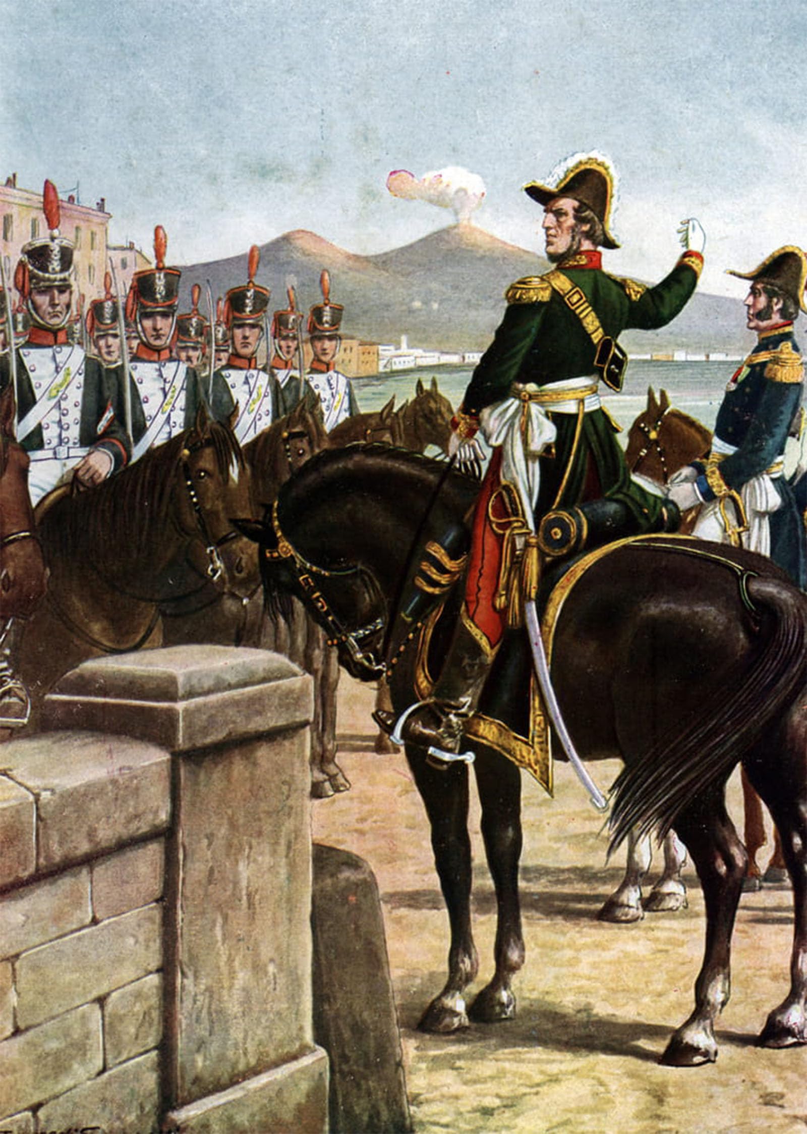 RZHRHJES Vintage Picture Wall Picture Painting Print Poster Uprising in the Kingdom of the Two Sicilies by Tancredi Scarpelli Abstract Wall Art Painting for Home Decor 60x90cm