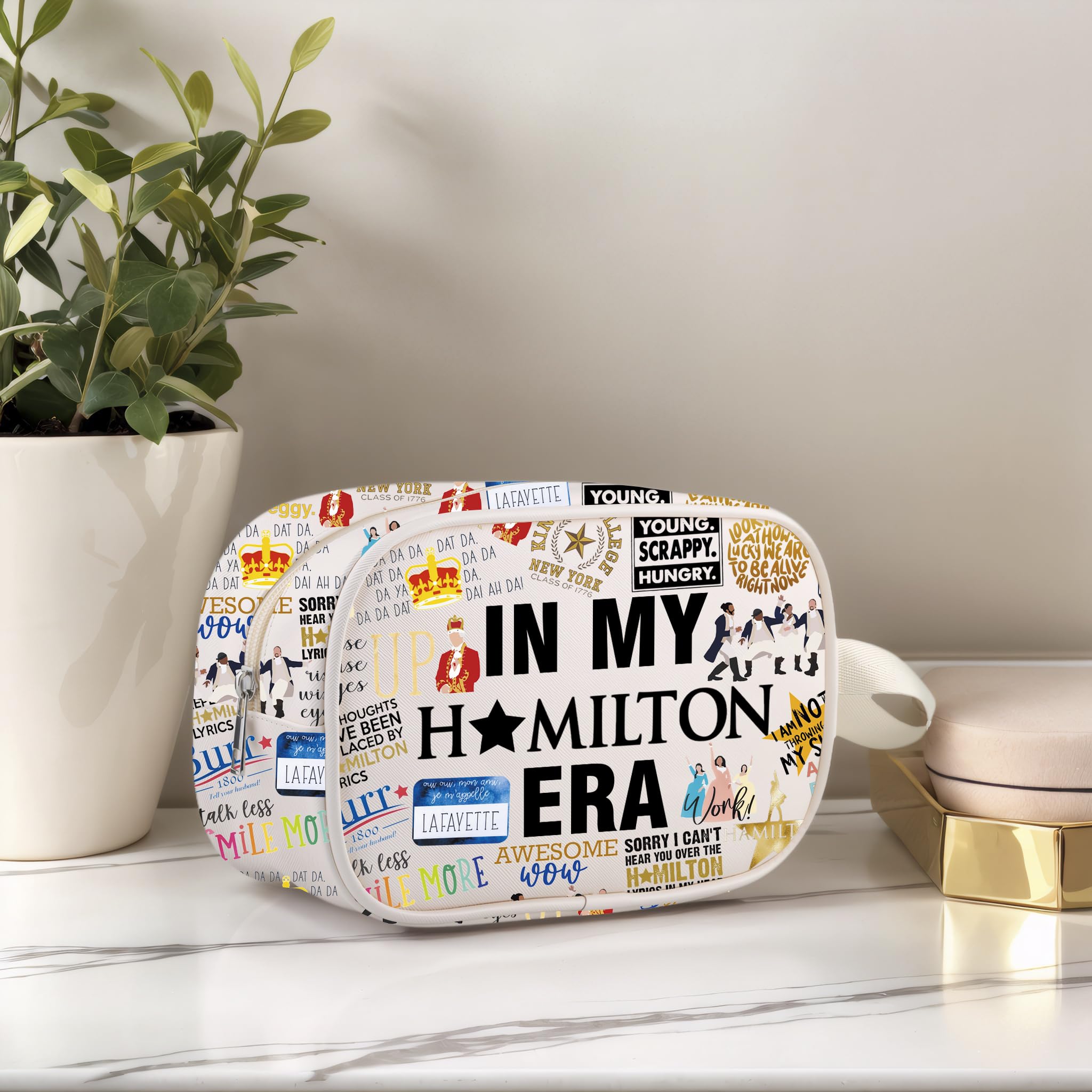 American Musical Inspired Clear Makeup Bag for Musical Theater Lover (HamilEra Cbag EU) - Image 4