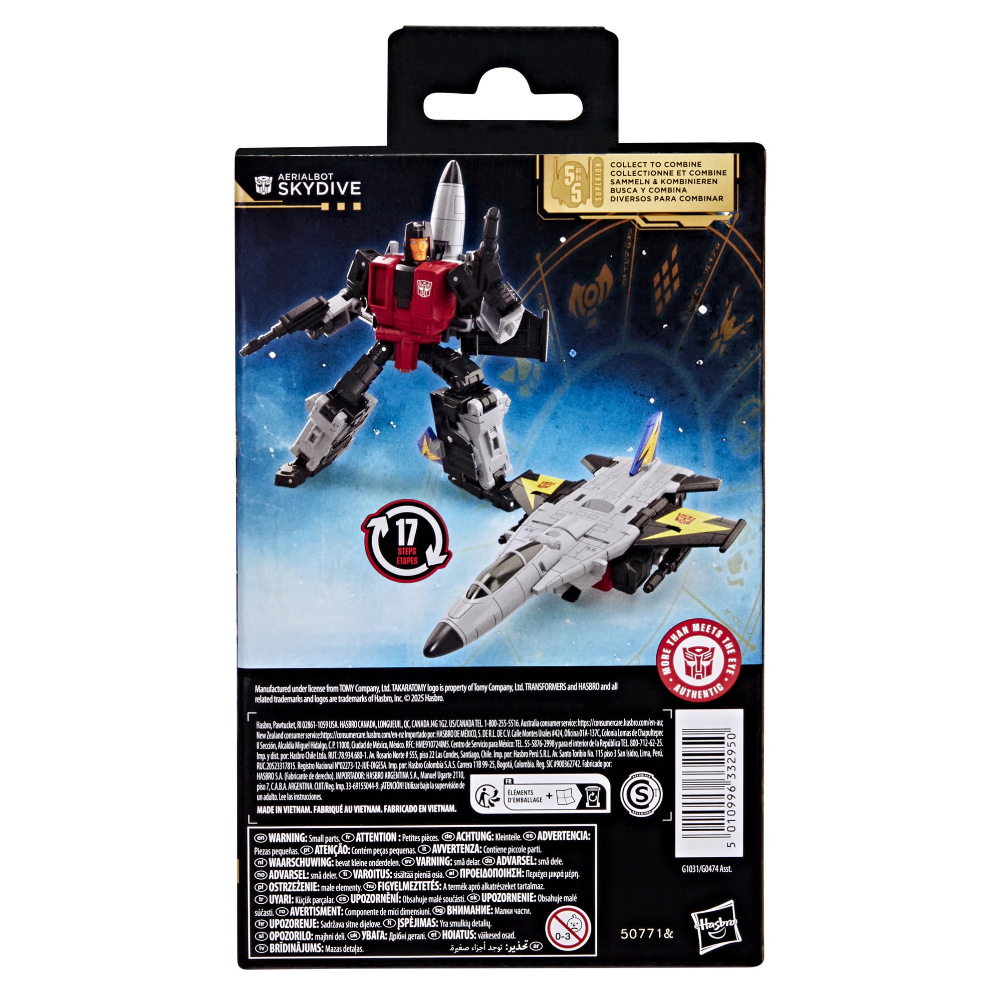 Transformers Age of The Primes Aerialbot Skydive, Deluxe Class 5,5