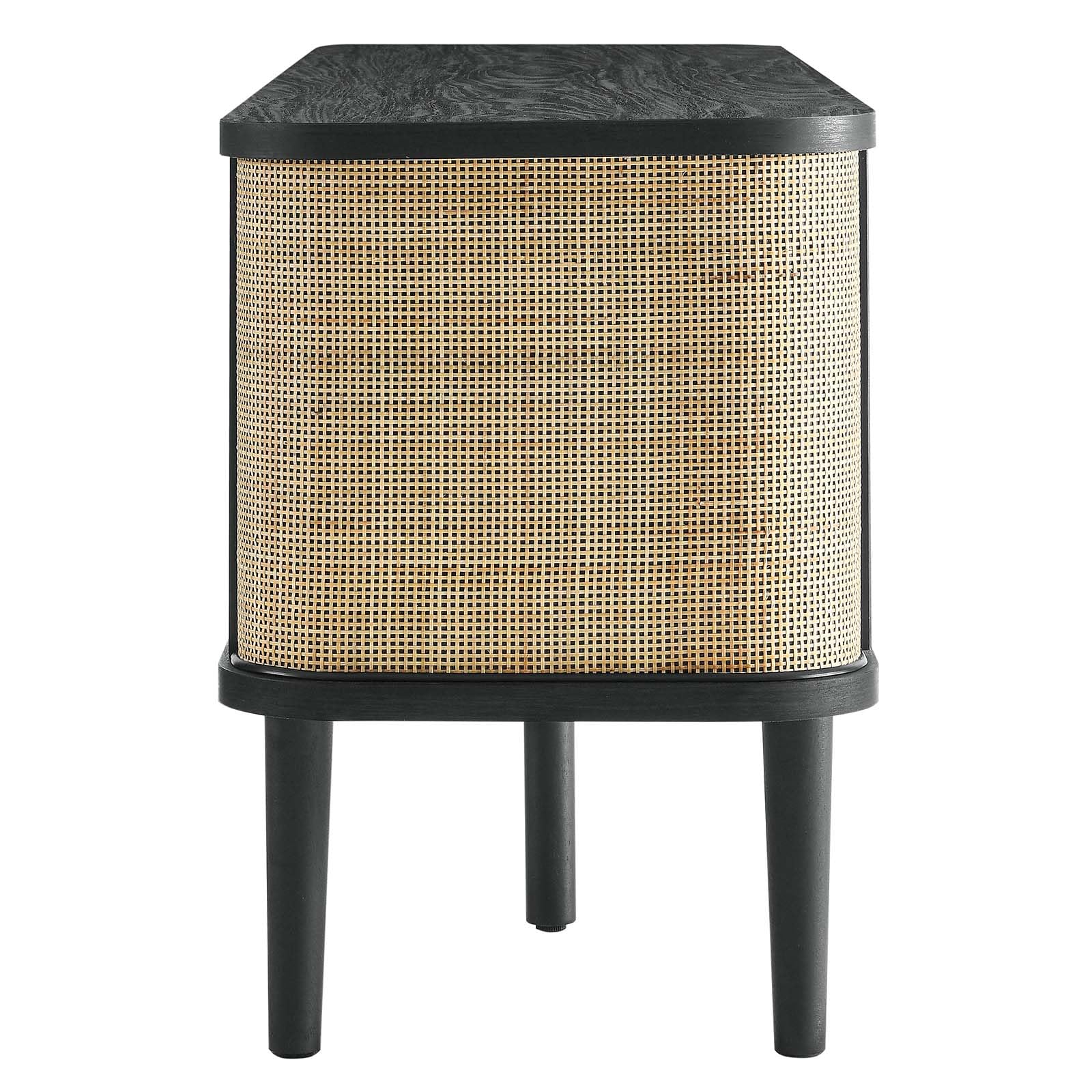 Modway EEI-6260-BLK Miramar 60'' Wood TV Stand, Black