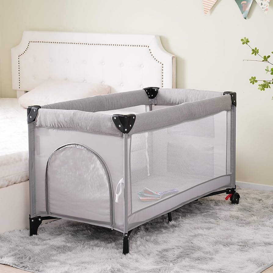 Amazon.co.jp: ベビーベッド ベビーベッドリング 折りたたみ