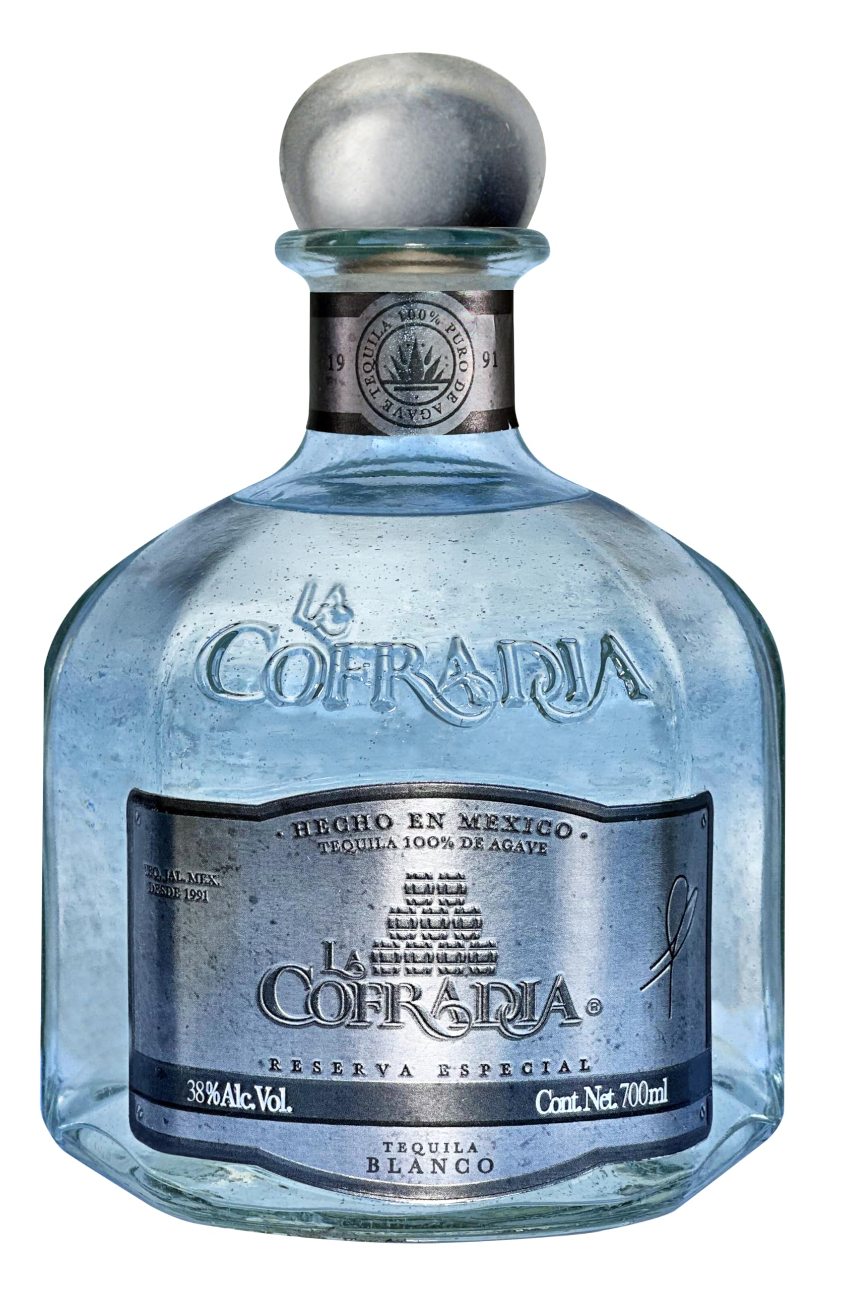 La Cofradia Tequila Blanco 100% de Agave Reserva Especial 38% Vol. 0,7l