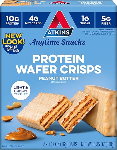 Atkins Galletas de proteína crocantes 305405 Peanut Butter 1