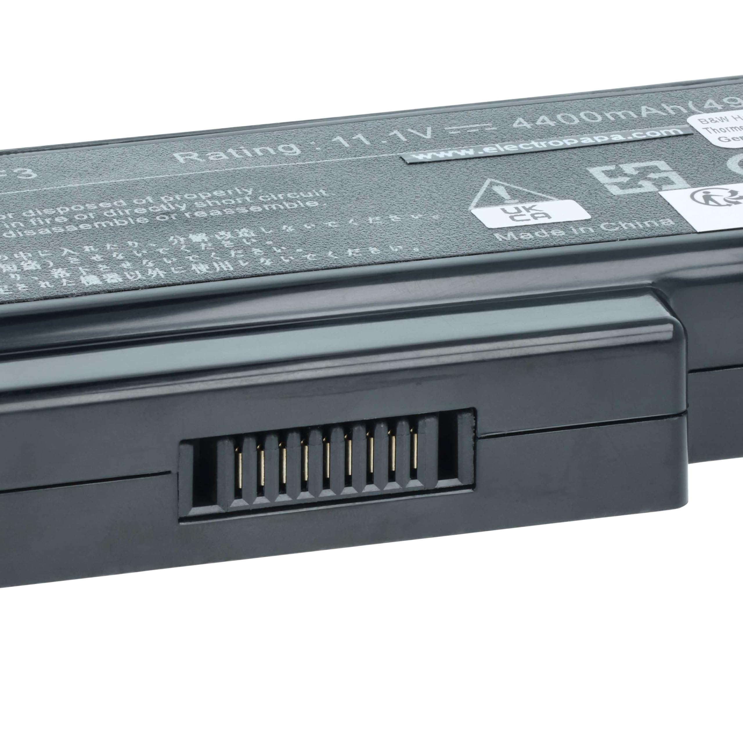 vhbw batteria compatibile con Asus F2hf, F3F, F2J, F2Je, F3Ja, F3Jc, F3, F3E, F3H, A9rp, F3J, F2, F2F notebook (4400mAh, 11,1V, Li-Ion)