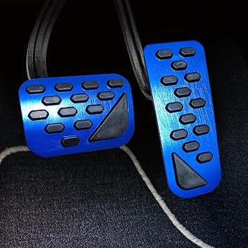 Car Pedal Cover New for Jeep Grand Cherokee 2024 2025 2026 Aluminum Alloy No Drilling Aluminum Brake and Accelerator Pedal Covers 2PCS Blue