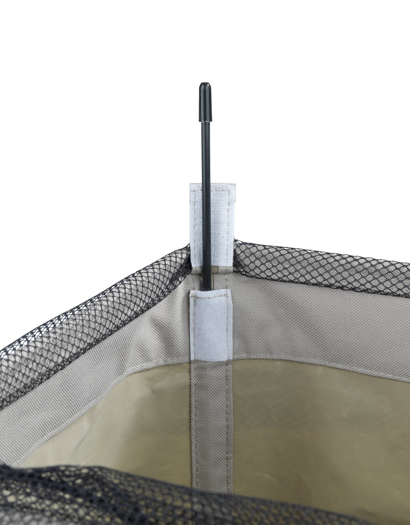 WENKO Wäschesammler Quadro Taupe, Stabiler Wäschekorb, Wäschetonne mit Rollen, Wäschetruhe mit Griff, 100% Polyester, Fassungsvermögen 79 L, 140 x 60 x 33 cm