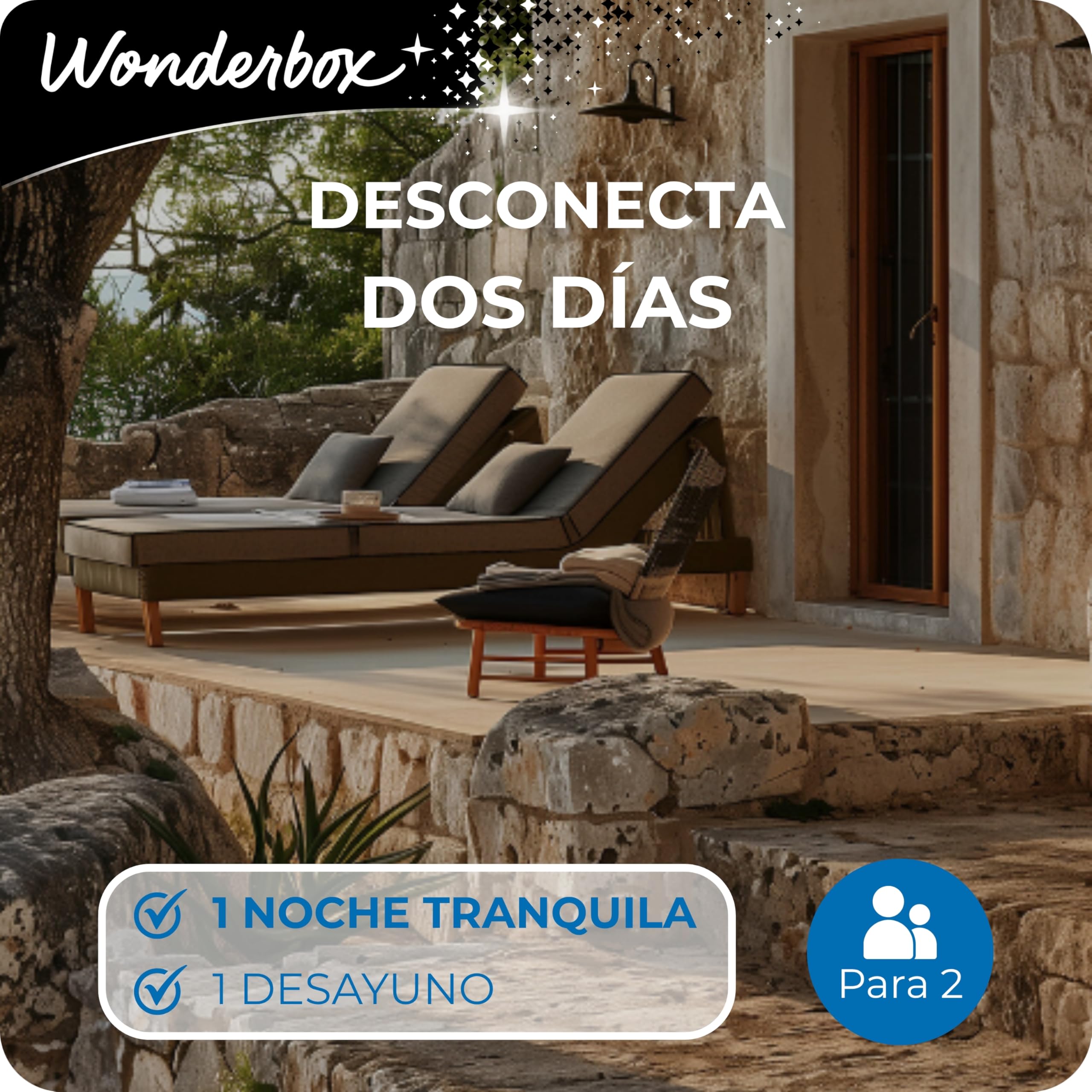 WONDERBOX Caja Regalo DESCONECTA Dos DÍAS 1300 estancias Rurales para Dos Personas en haciendas