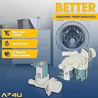 Vista 8 de AZ4U La válvula de entrada de agua de la lavadora fría 5220FR2075L y caliente 5220FR2006H reemplaza 5220FR2006L 5220FR2006Q 5221ER1003A 5221ER1003C