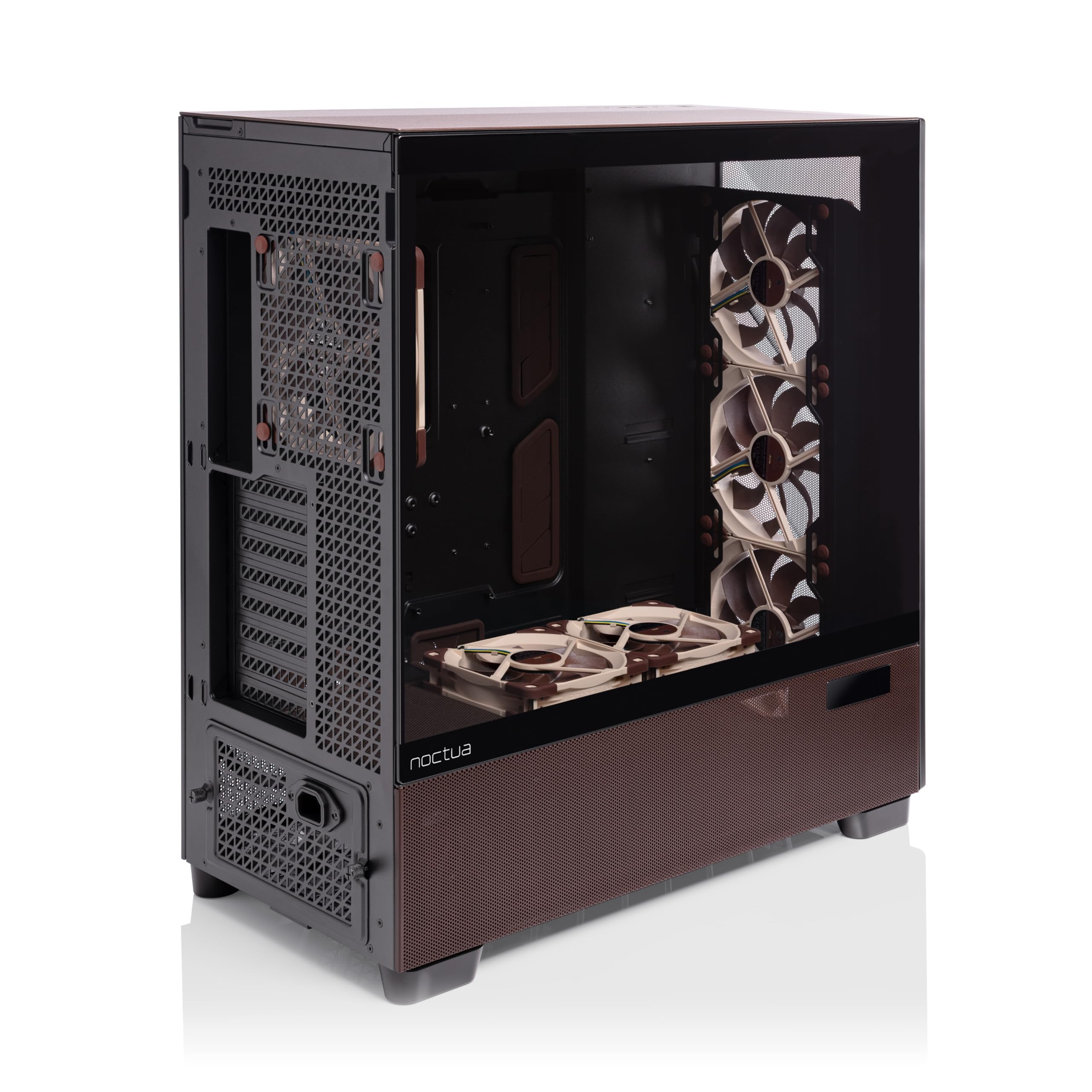 Antec Flux Pro Noctua Edition ultraleises PC-Gehäuse (Schwarz, Braun)