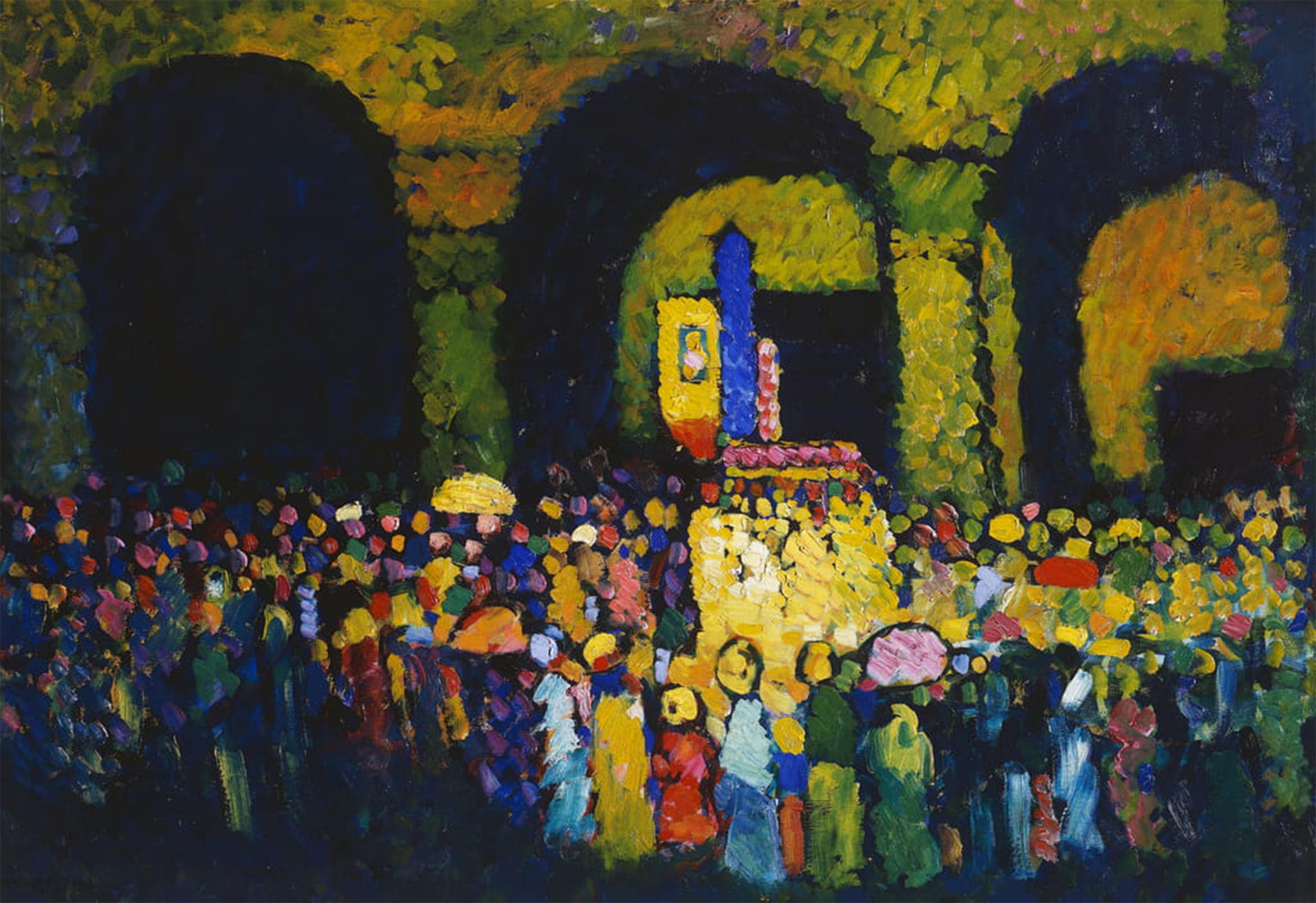 ARTXLXXBN Famous Art Print Poster Vintage Wall Art the Ludwigskirche by Wassily Kandinsky Canvas Art Poster for Home Decor 60x90cm