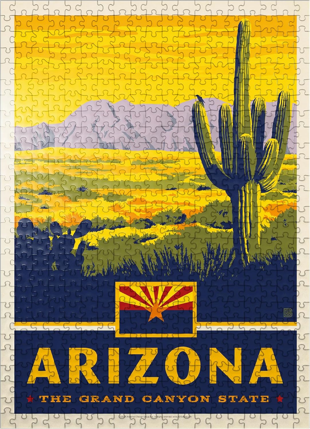 MyPuzzle Arizona: The Grand Canyon State - Premium 500 Piece Jigsaw Puzzle for Adults