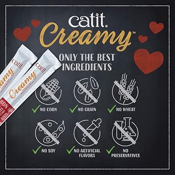Catit Creamy Lickable Cat Treat, Assortment, 72-Pack