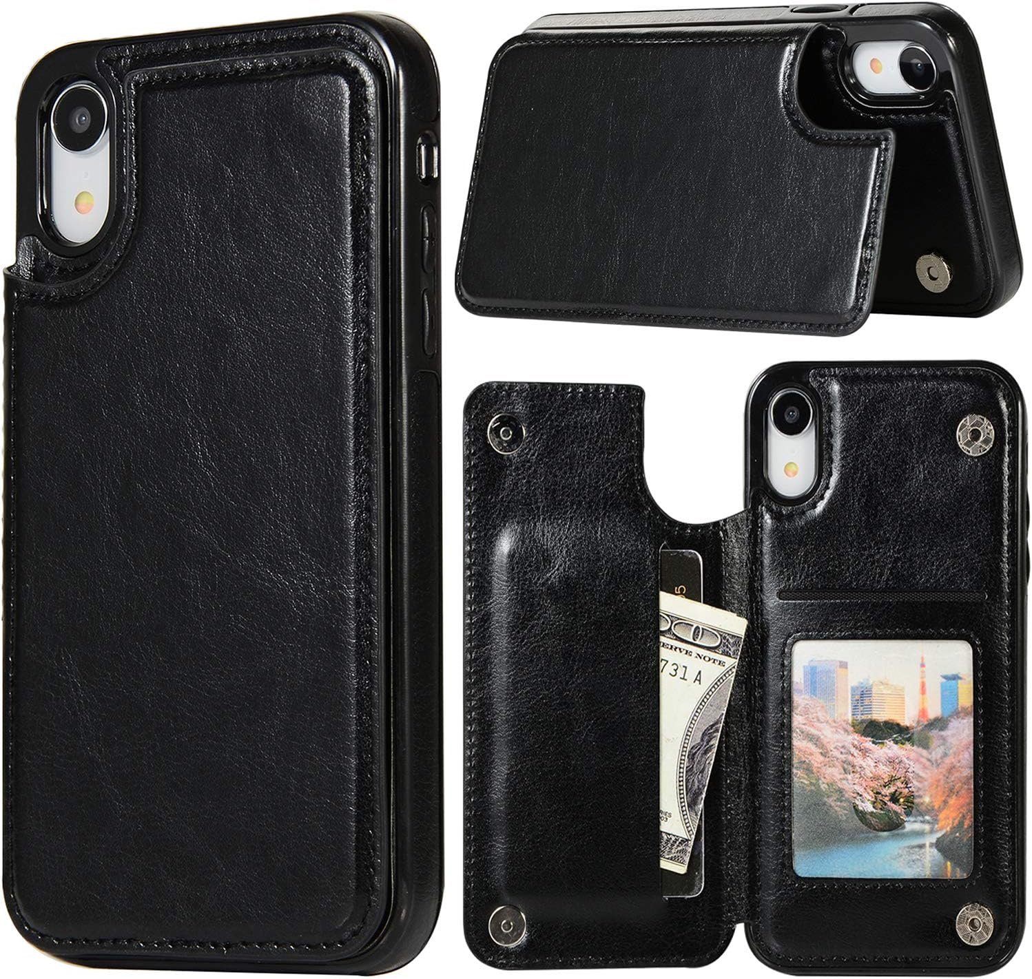 Iphone xr case with wallet on back Clearance