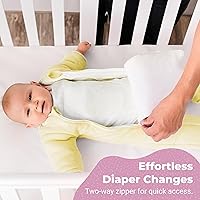 Vista 2 de Magic Sleepsuit Baby Merlin's Microfleece Baby Swaddle Transition Product Amarillo