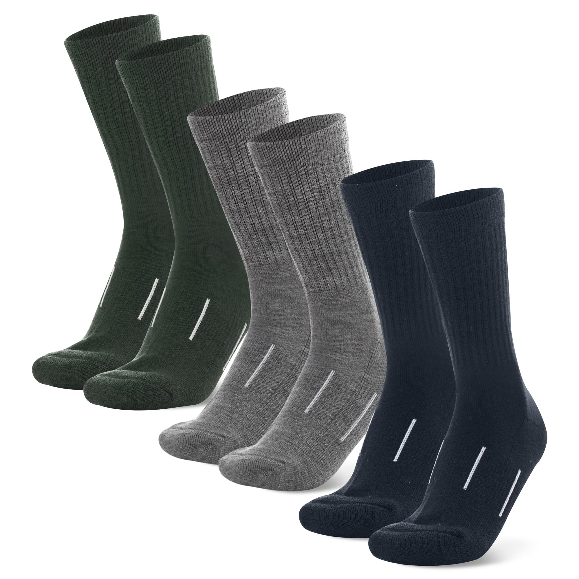 Merino Wool Socks for Men and Women Hiking Merino Wool Boot Socks Thermal Warm Crew Style Work