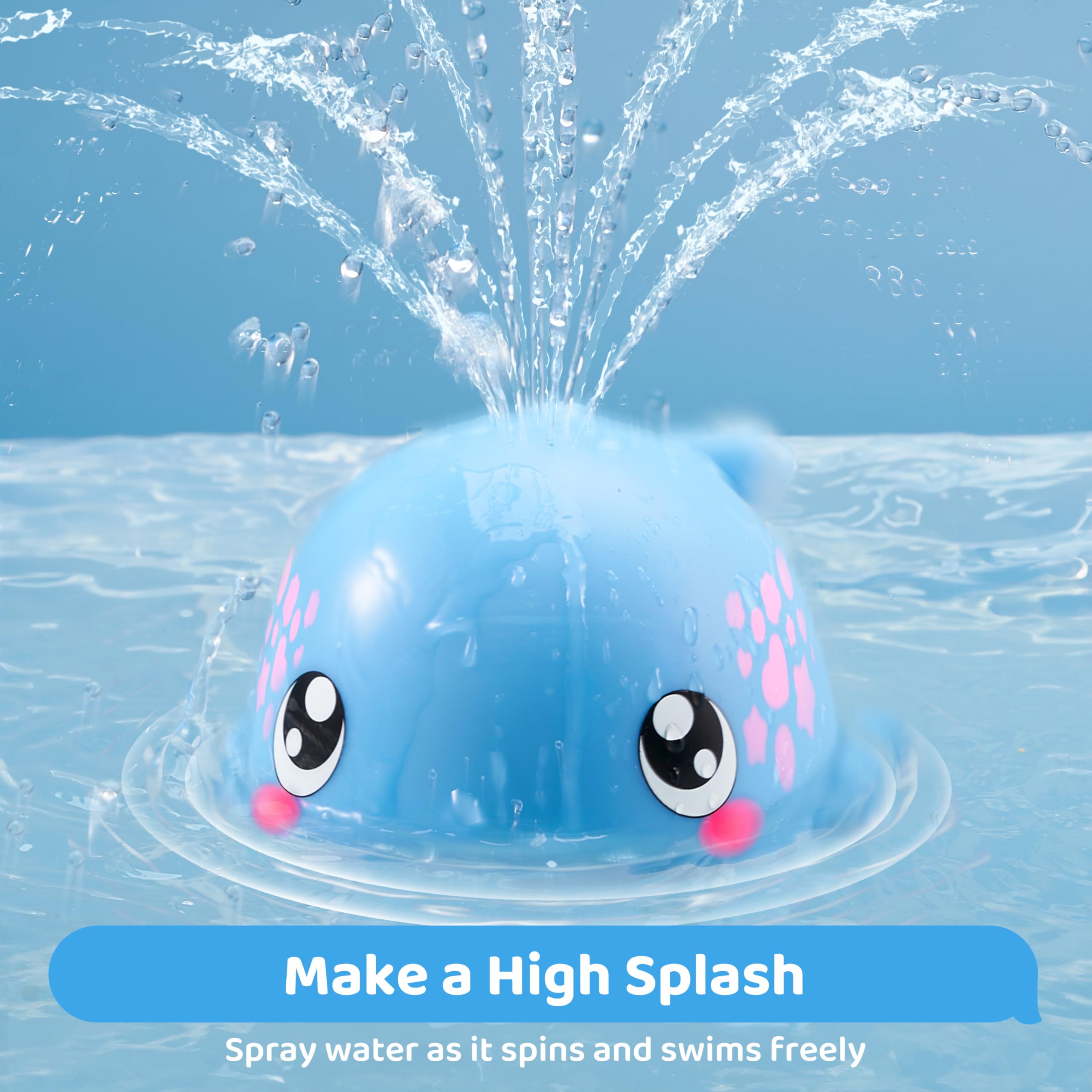 Motorola – Set De 10 Juguetes De Baño Lanzadores De Agua Con Forma De Animales Marinos (Ballena, Tiburón, Raya, Etc.)