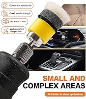 Vista 7 de SI FANG 22 Pcs Mini Buffing Polishing Pads Kit, Car Details Mini Polisher Foam Pads for Drill Rotary Tool Buffer Tight Area Detailing Paint Polish