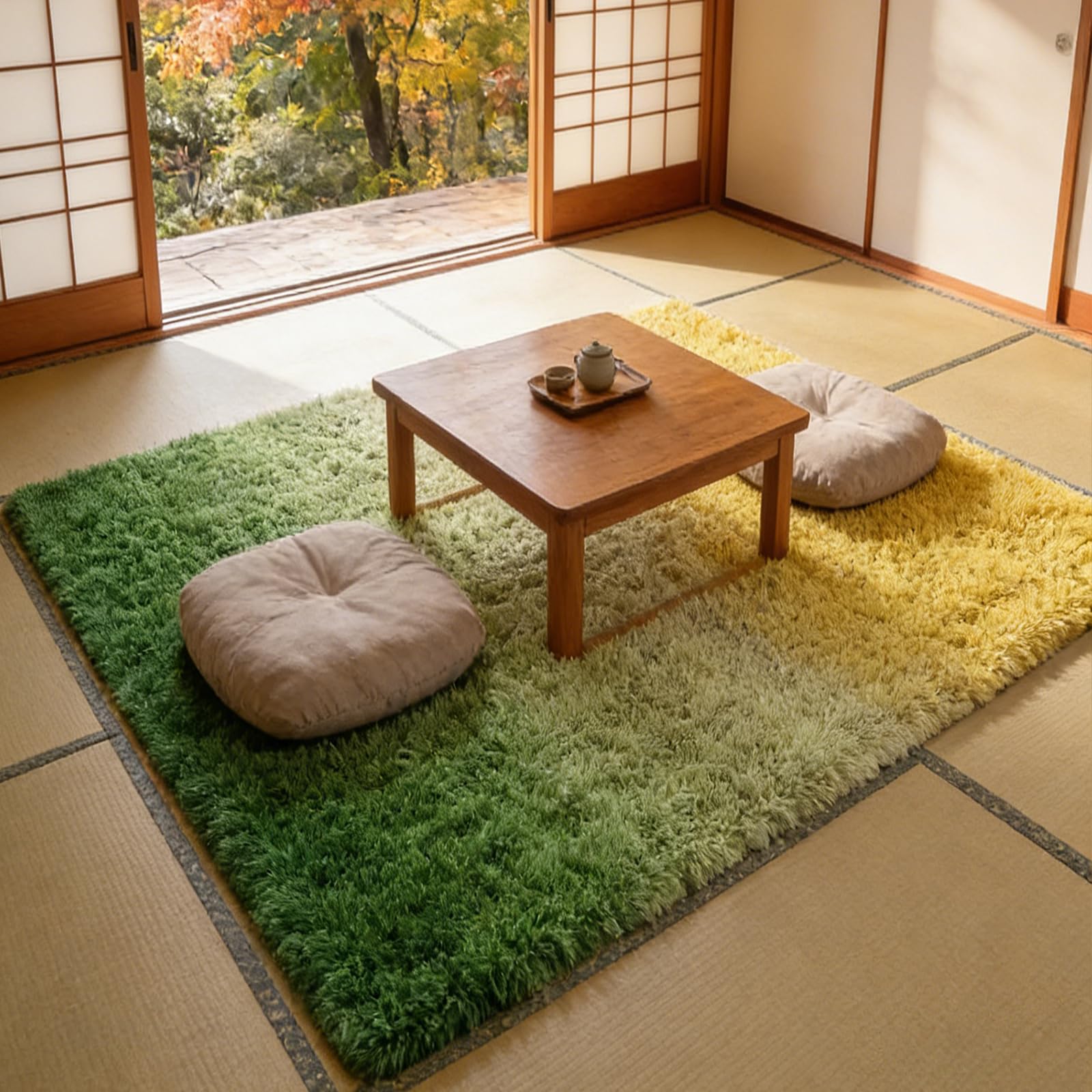 Tapis de chambre moelleux 170 x 355 cm de haute densité