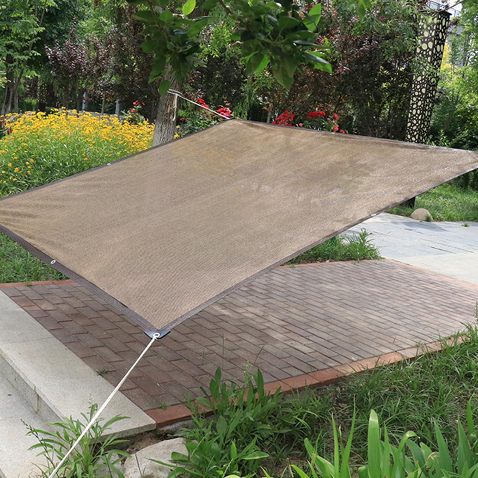 Tela de sombra marrón 90% UV en rollo grande para cubrir invernadero de jardín