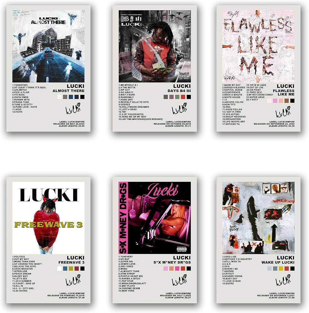 Lucki Album Cover Posters Wall Decor Art Print Posters for Room