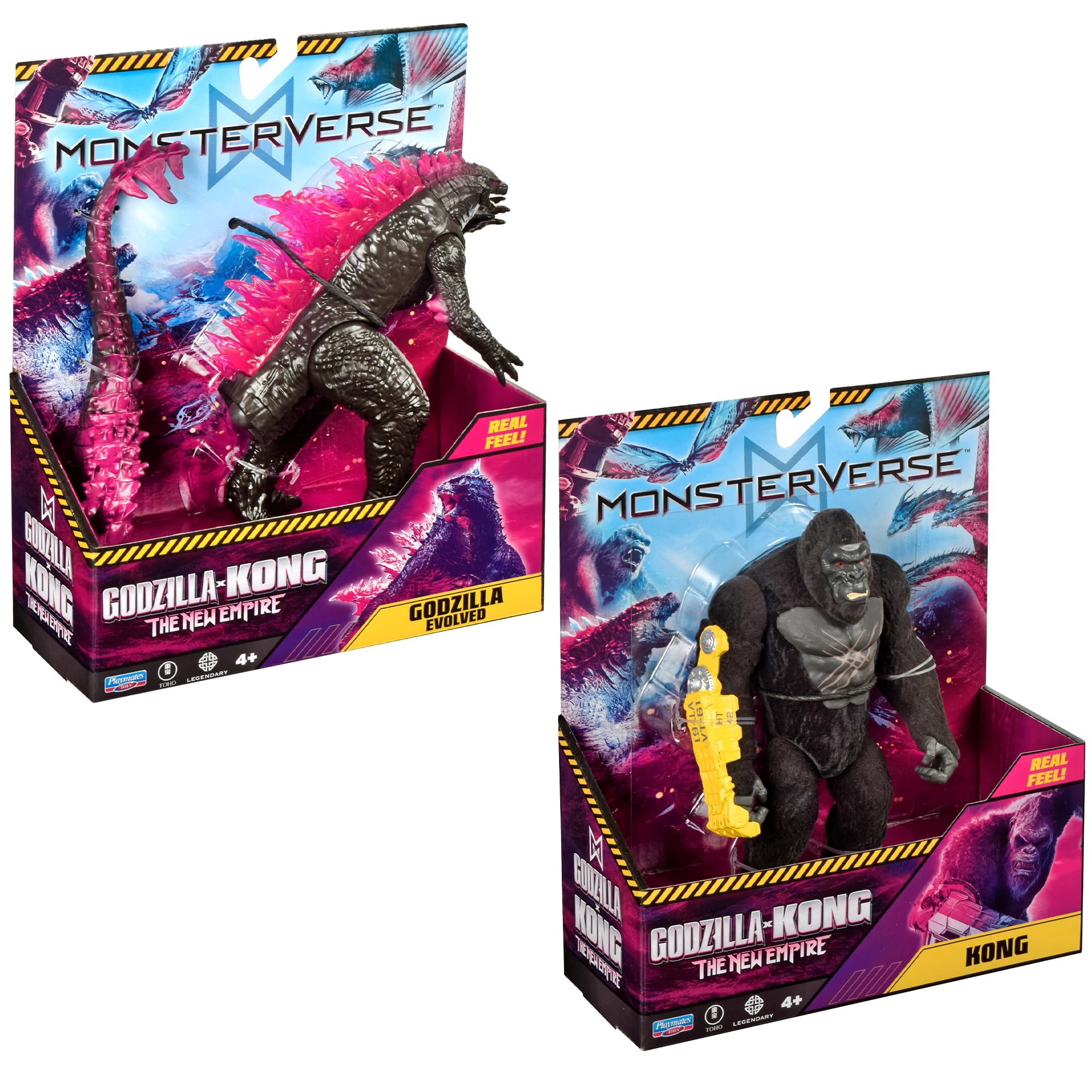 Amazon.com: MonsterVerse Real Feel Kong & Godzilla 2-Pack by