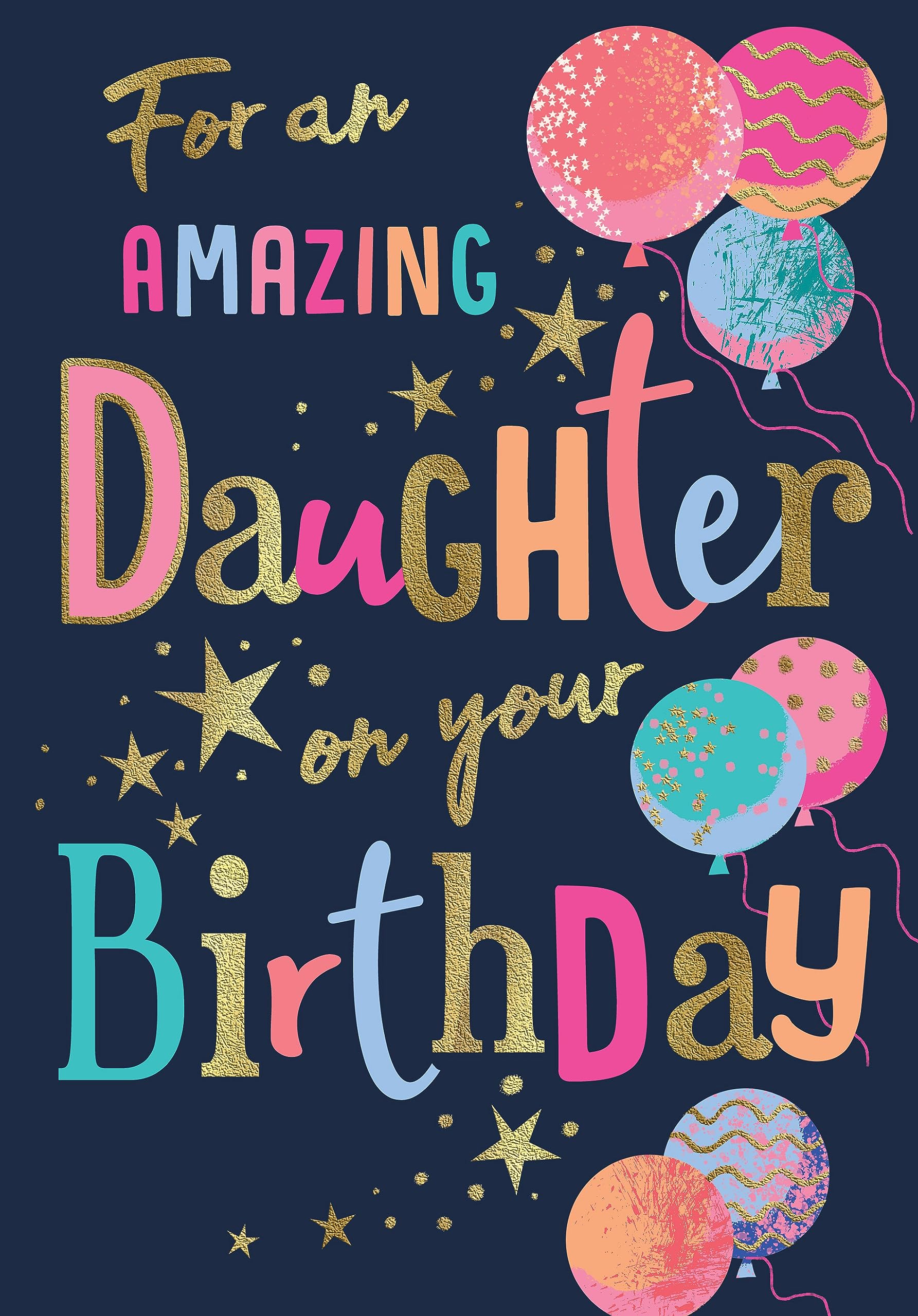 Birthday Card Daughter - 9 x 6 inches - Avant Garde Studios