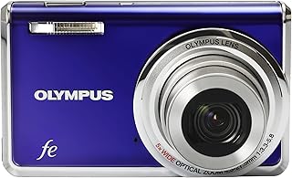 OM SYSTEM OLYMPUS FE-5020 12MP Digital Camera with 5x Wide Angle Optical Zoom and 2.7 inch LCD (Royal Blue) (Renewed)