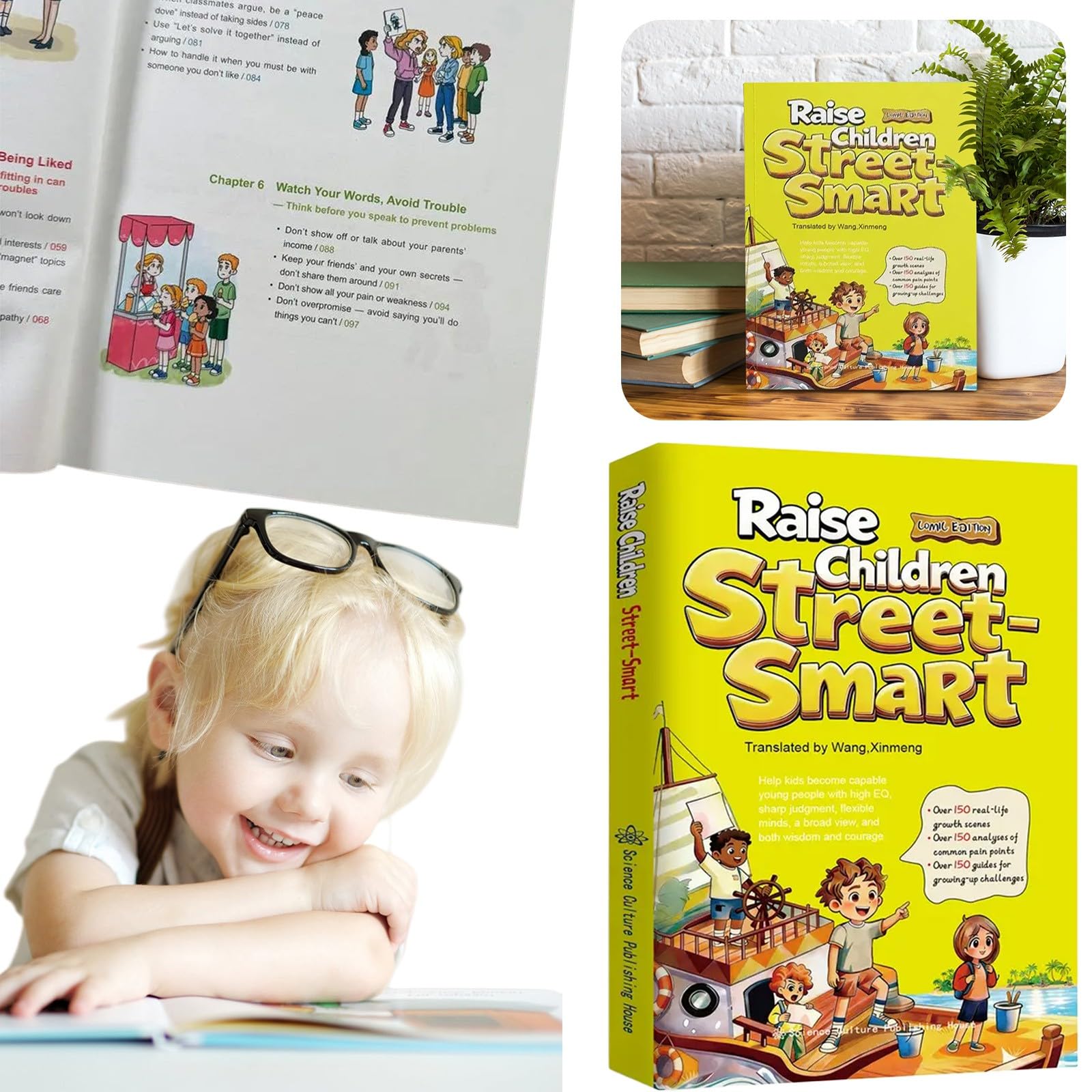 Raise Children Street-Smart, Helping Kids Build Confidence, Think Independently, Use Street Smarts To Handle Real-Life Challenges and Make Smart Choices, Office & School Stationery Supplies (2PCS)