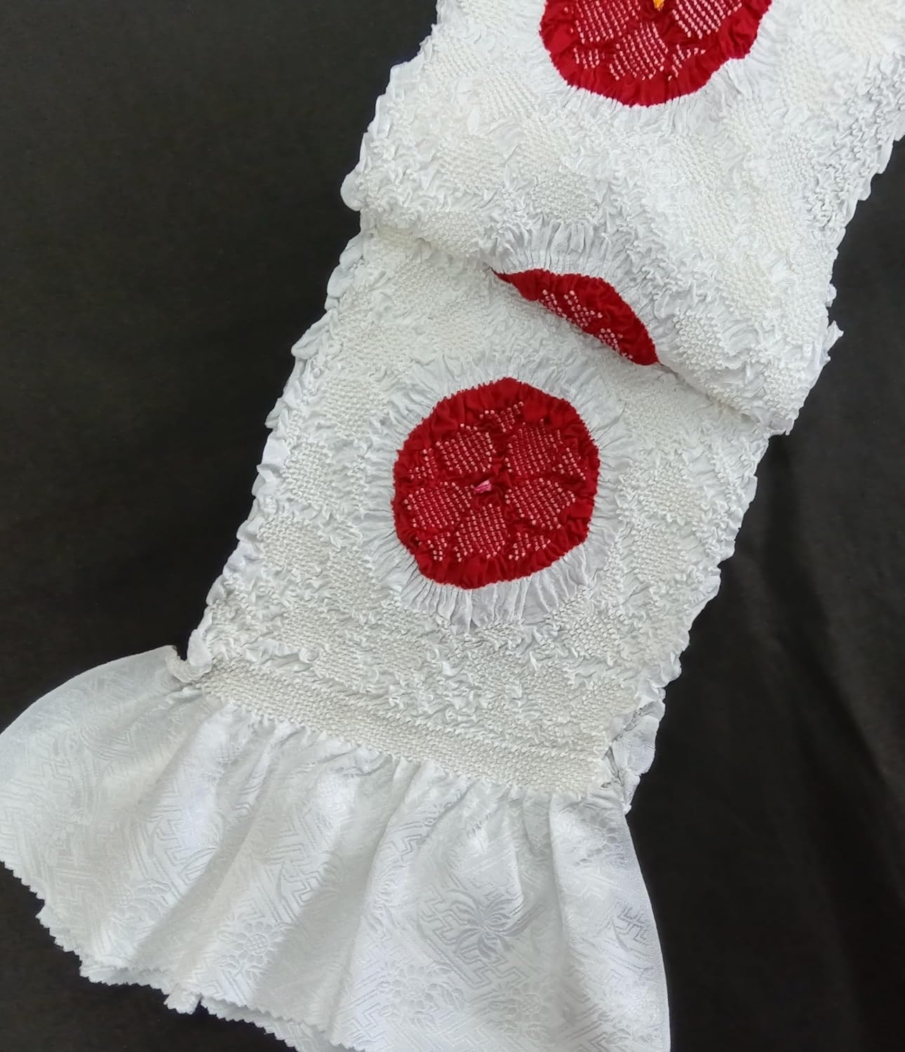 紋紗 夏着物 日本の絹 丹後ちりめん 手染め 手描友禅 正絹 反物