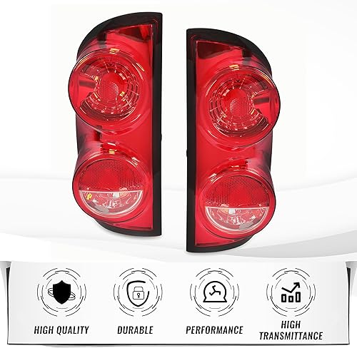 Miniatura 3 de HECASA Luz trasera compatible con Dodge Ram 150025003500 2007-2009 Pickup Conjunto de lámpara trasera de repuesto izquierdo para 55277303AB CH2800165