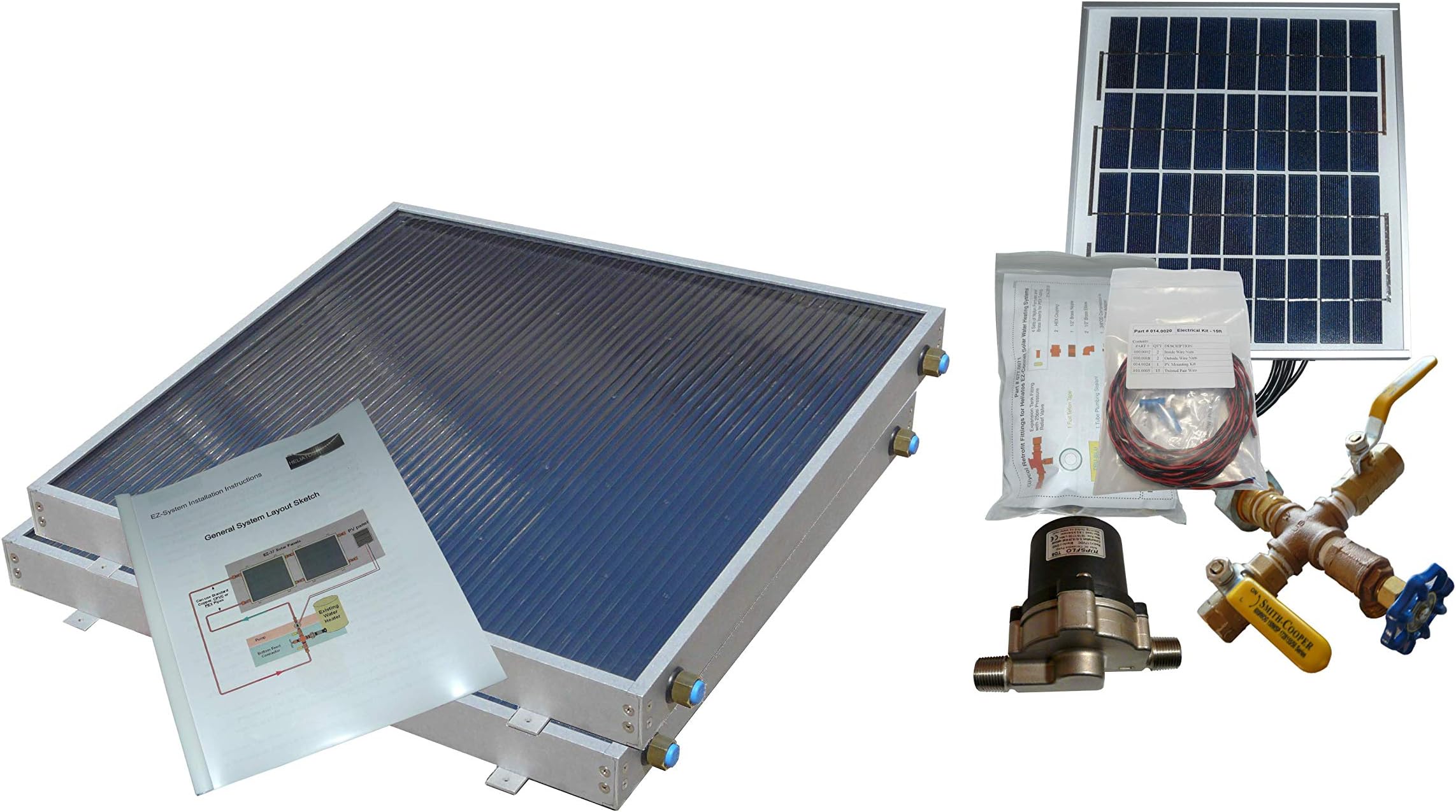 Complete 2 Panel EZ-Connect Hybrid Solar Water Heater Kit