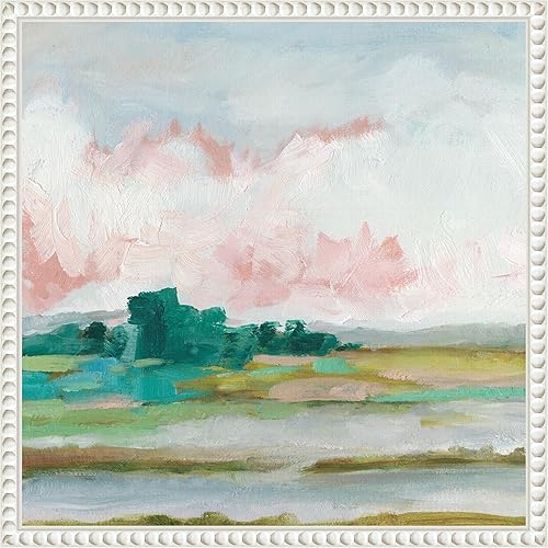Miniatura 17 de Amanti Art Ethan Harper - Lienzo enmarcado para pared, 30 x 30 pulgadas, diseño de pantano rosa II, lienzo enmarcado para pared, obras de arte de