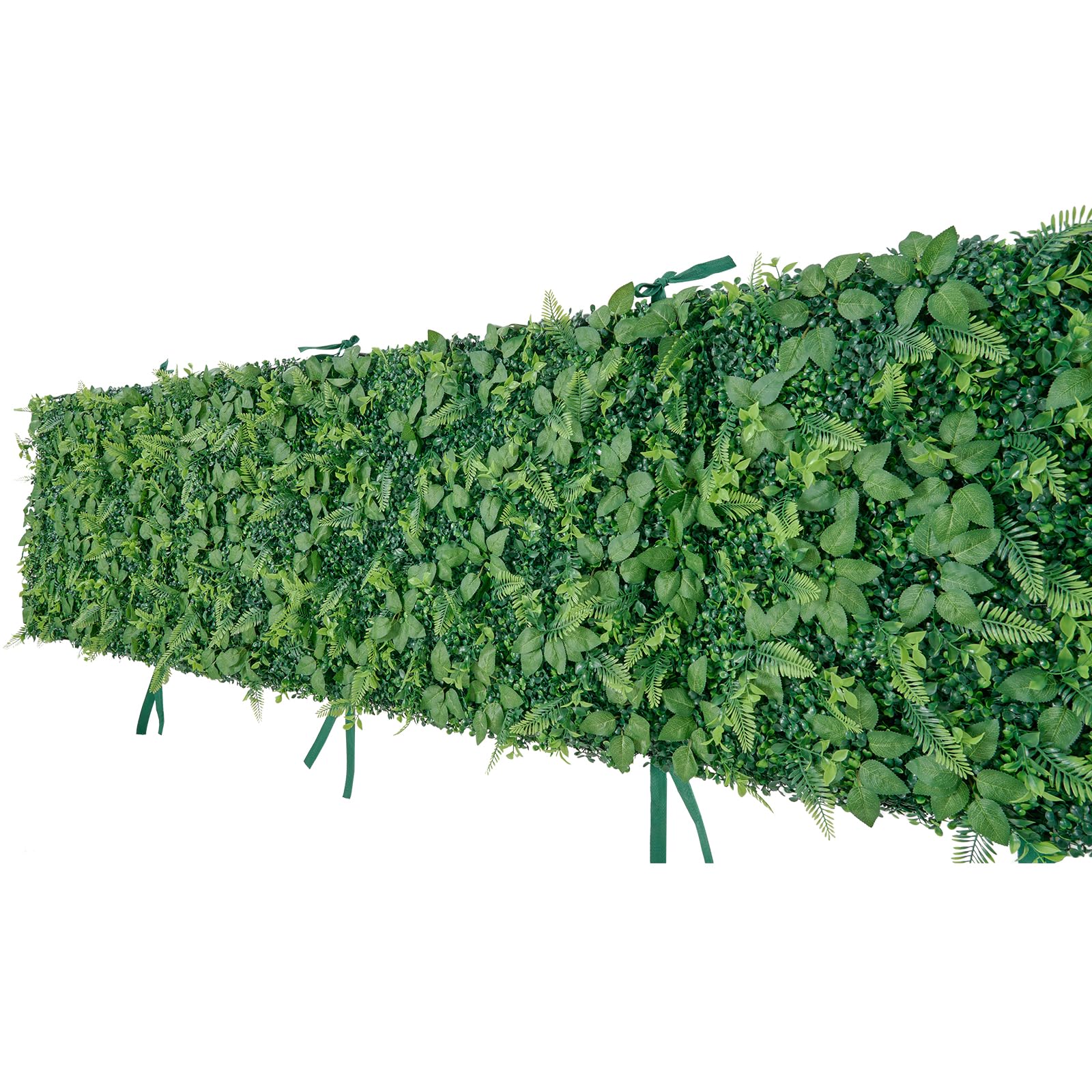 VEVOR Sztuczna zielona ściana 248,3 x 61 cm, zestaw 4 paneli ze sztucznego żywopłotu do ścian i ogrodzeń dekoracyjnych, do wnętrz i na zewnątrz, na balkon, podwórko i do salonu